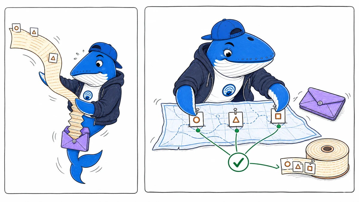 Sonar preserves three source-location markers after a long text ribbon folds into an attachment.