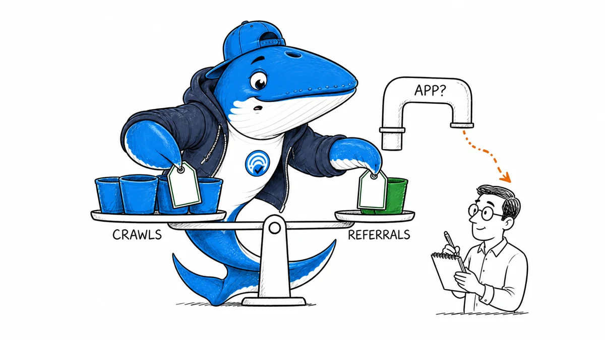Sonar steadies crawl and referral containers, pins raw-count tags, and notices a native-app path bypassing the referral cup.
