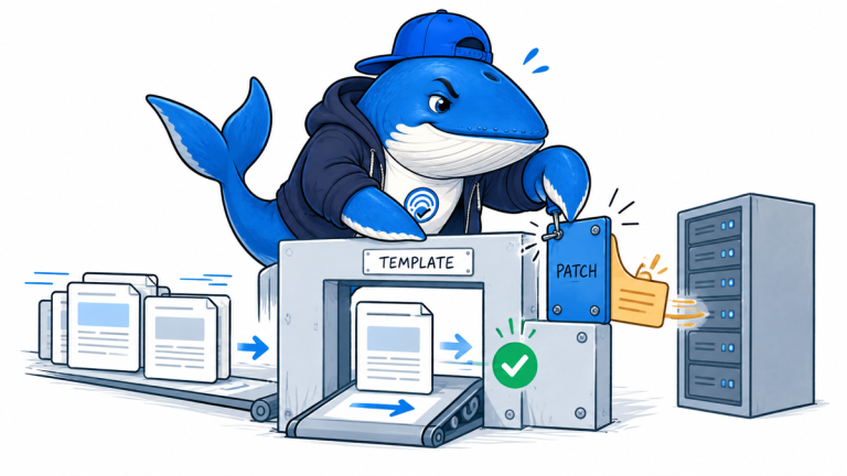 Sonar the Answer Whale bolts a patch over an unintended page-template path and routes page files through the correct gate