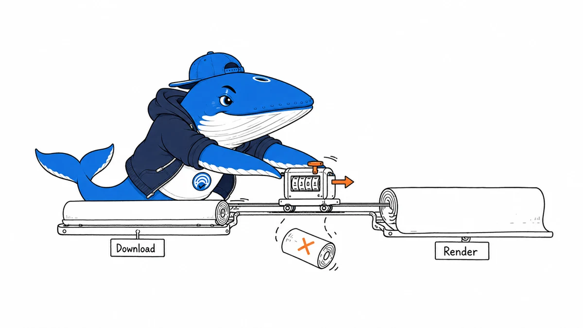 Sonar moves a counting device from the download stage toward the rendering stage.