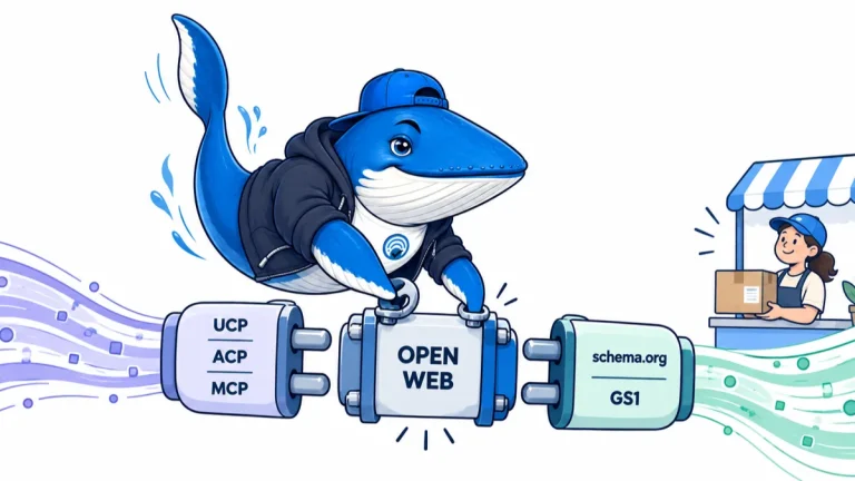 Sonar the Answer Whale connects UCP, ACP and MCP to product data and trust layers