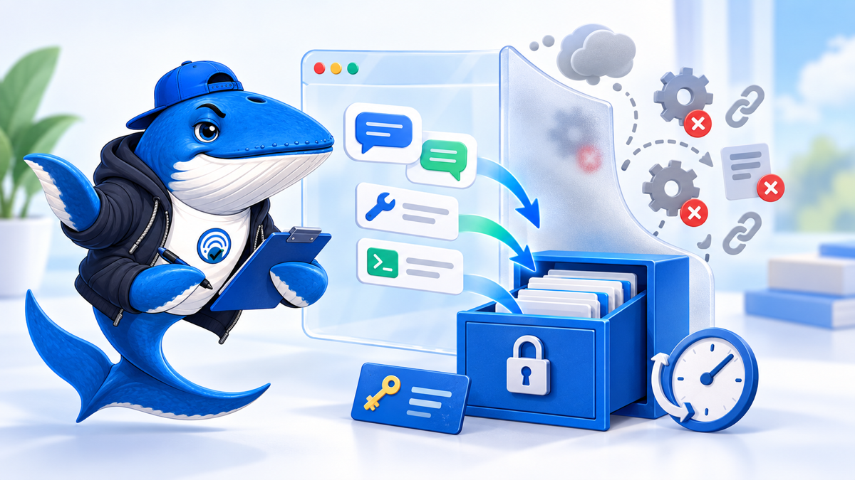 Sonar the Answer Whale archives browser agent prompts and tool calls while filtering excluded evidence