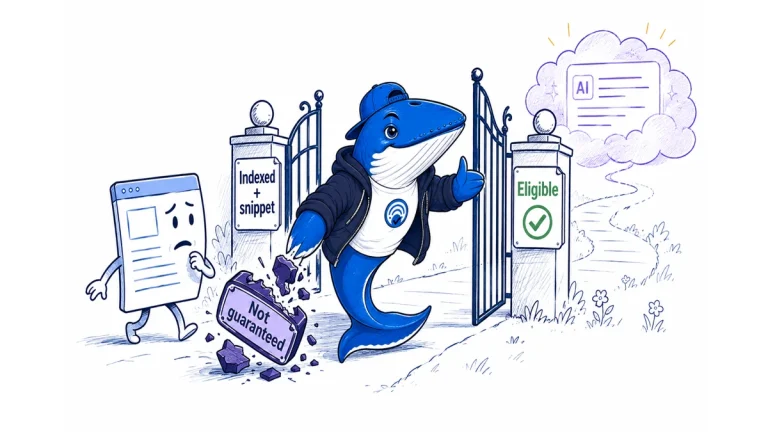 Sonar opens an indexed and snippet-eligible gate while breaking a false guaranteed-inclusion stamp.