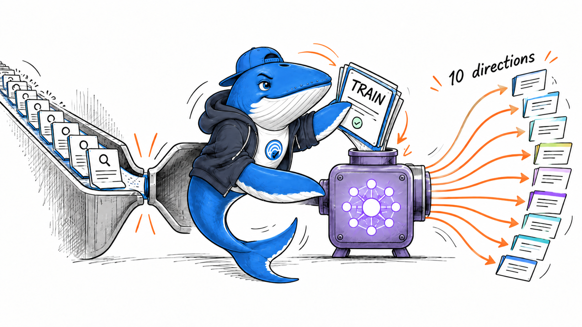 Sonar moves offline training cards from a slow serial query path into a compact retriever that fans out ten search directions