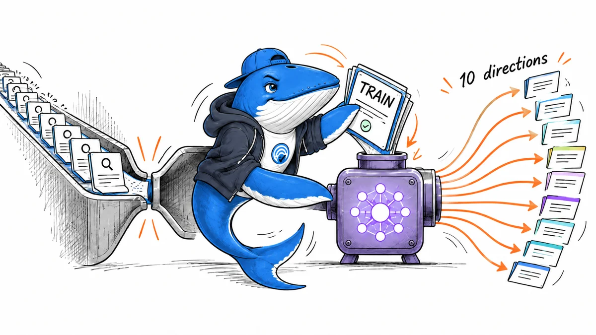 Sonar moves offline training cards from a slow serial query path into a compact retriever that fans out ten search directions