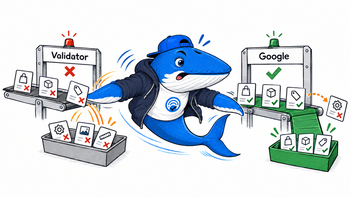 Sonar redirects Schema.org 30.1 product fields between a lagging public validator and Google’s parser.