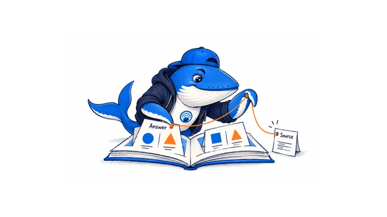 Sonar pulls an orange thread from an interactive pop-up answer to its small source page.