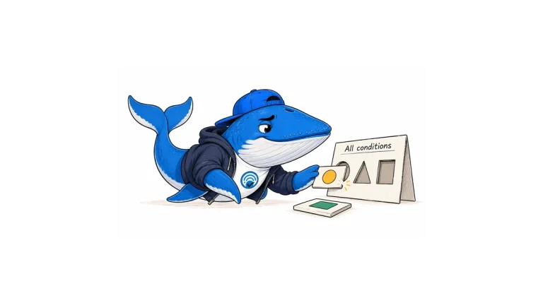 Sonar inspects an answer card that catches against a stencil labeled All conditions.
