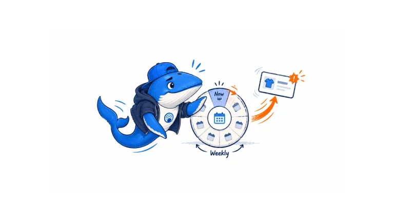 Sonar advances a small translation wheel one tick while an urgent changed product card takes a shorter orange path.