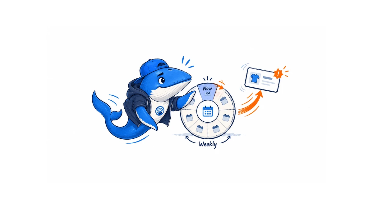 Sonar advances a small translation wheel one tick while an urgent changed product card takes a shorter orange path.